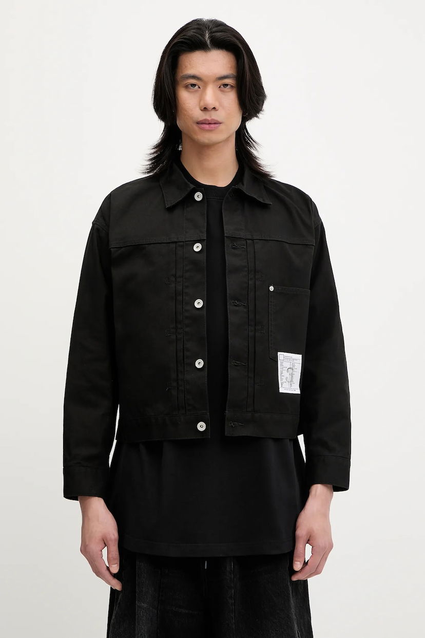 Куртка Neighborhood NEIGHBORHOOD TYPE-1 Cropped Denim Jacket чорний | 251AQNH.JKM03