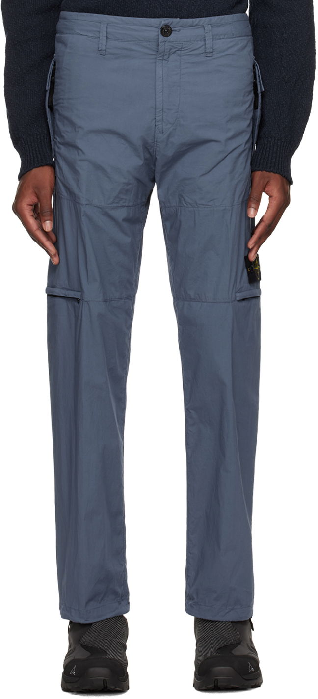 Штани Stone Island Patch Trousers темно-синій | 801532403