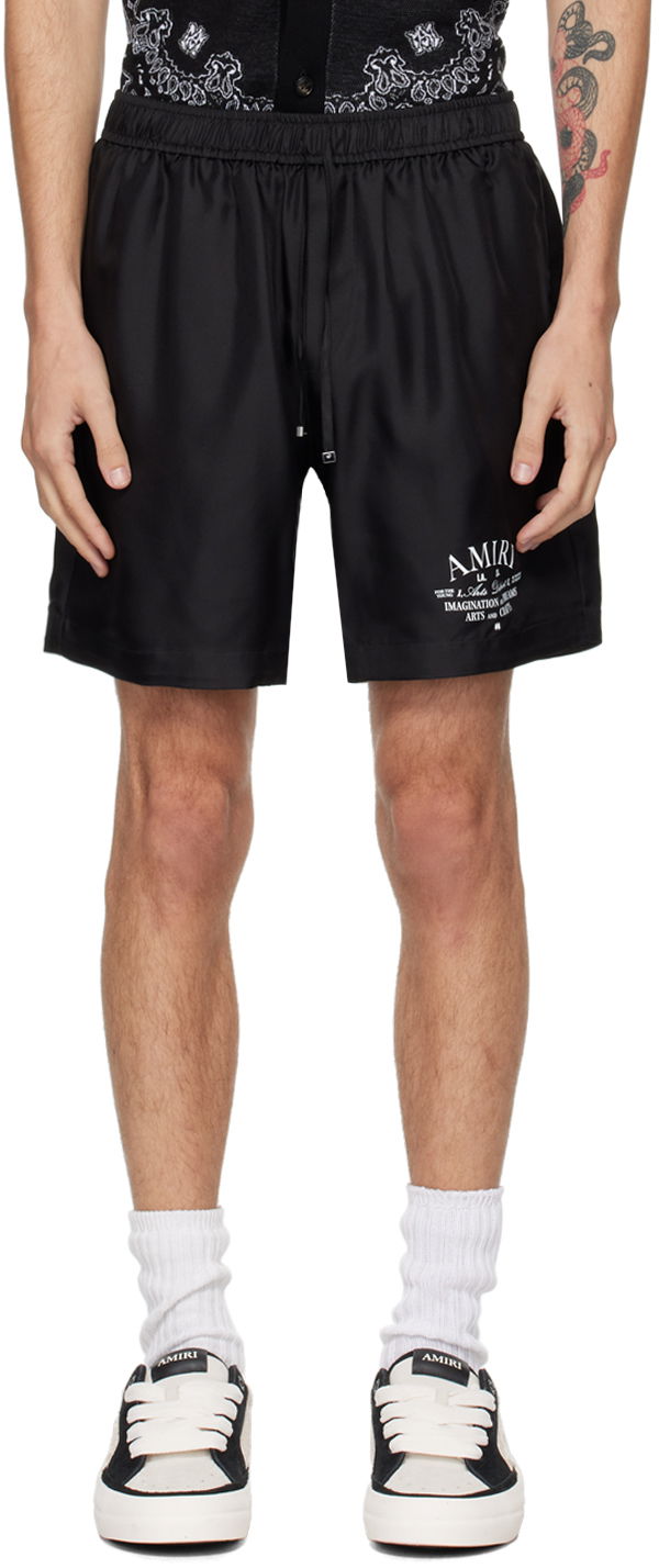 Шорти AMIRI Black 'Arts District' Shorts чорний | AMSHCA1043