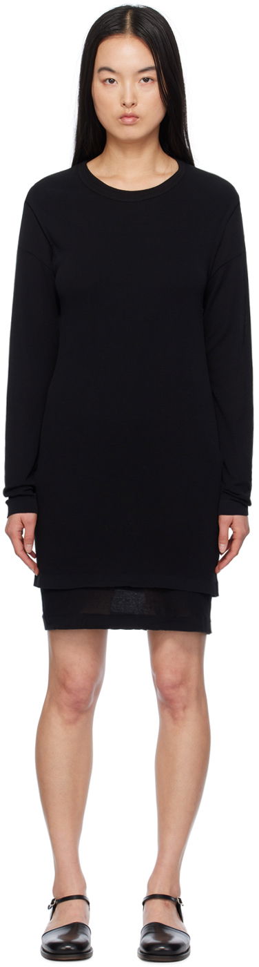 плаття LEMAIRE Double Layer Minidress чорний | DR1066 LK1016