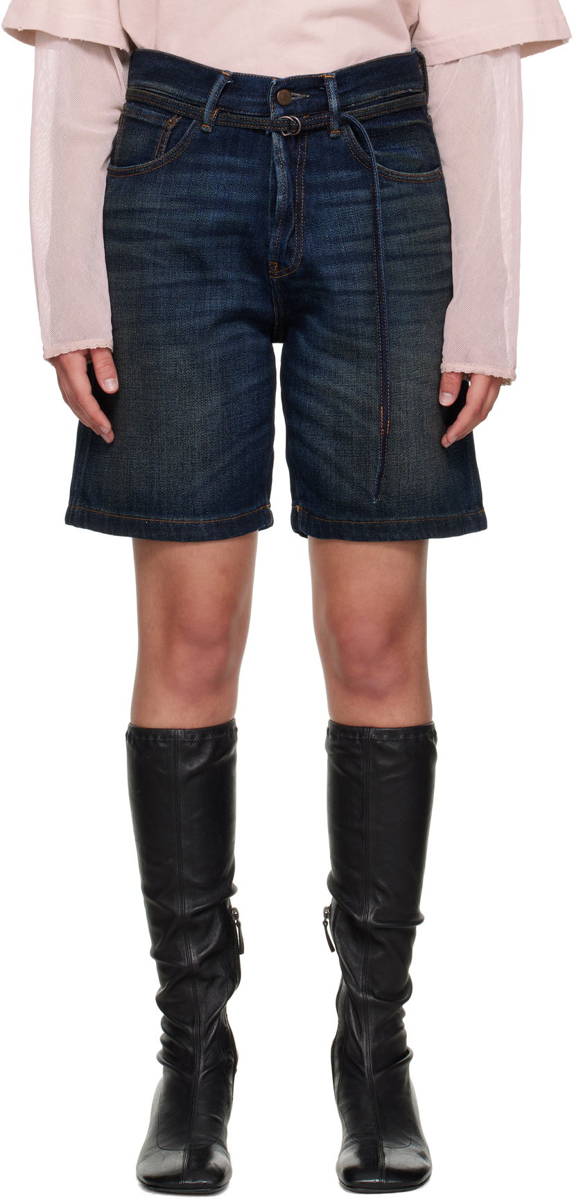 Шорти Acne Studios Acne Studios Loose Fit Denim Shorts Синій | CE0067-