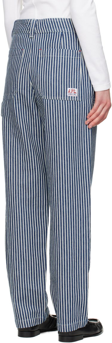 Штани A.P.C. A.P.C. Gustav Striped Jeans Синій | COHHG-M08484, 2