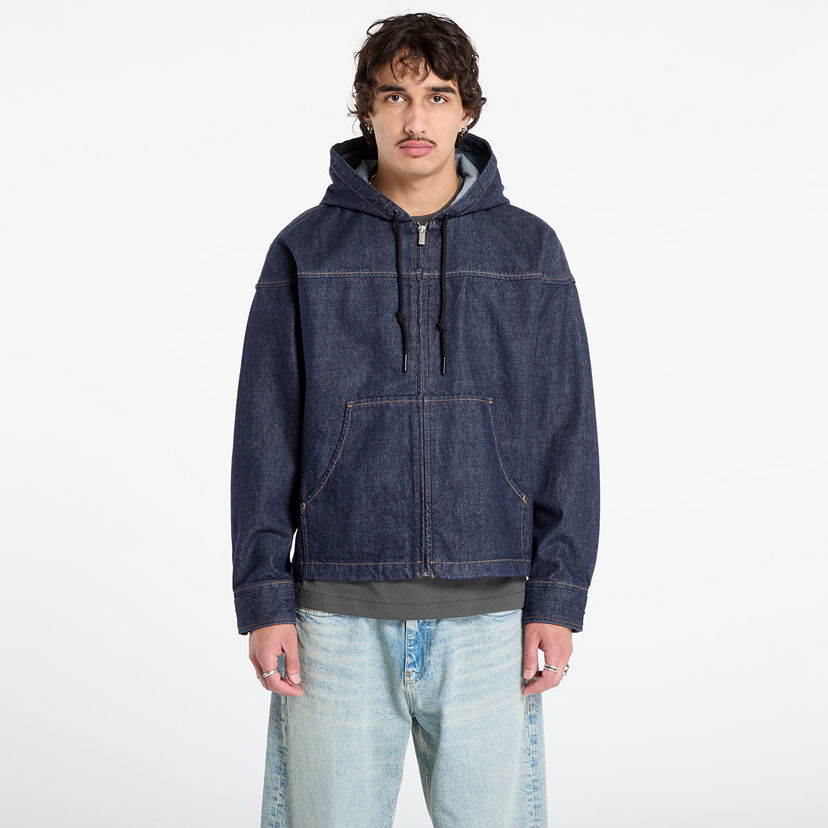 Куртка CALVIN KLEIN Calvin Klein Jeans Zip Front Denim Hoodie Синій | LV04RD715G 59W