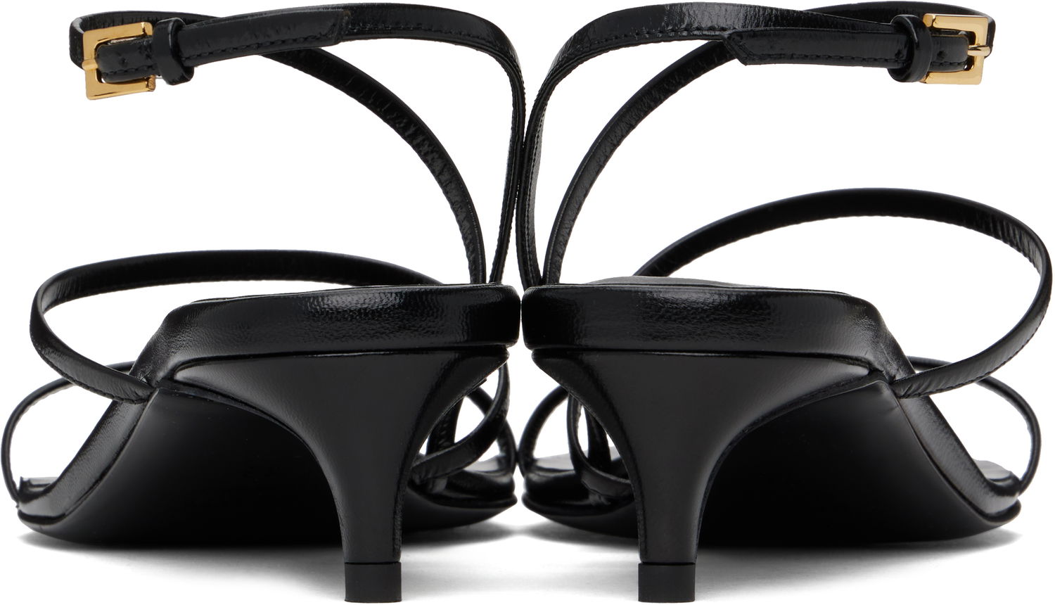 Аксесуари Khaite KHAITE Loop Kitten Heel Sandals чорний | F3076-920, 1