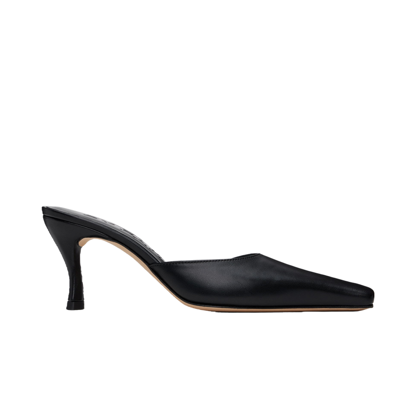Кросівки та взуття BY FAR Selene Leather Mules чорний | MWFHC018CL013BK001PL
