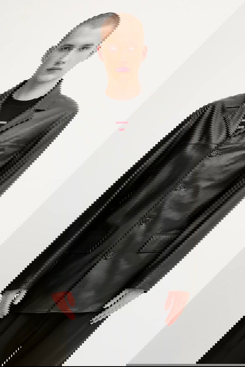 Куртка 1017 ALYX 9SM 1017 ALYX 9SM Four Button Leather Jacket чорний | AAMOU0548LE01, 0