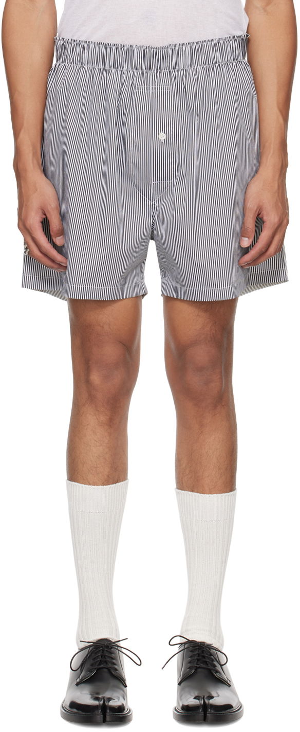 Шорти Maison Margiela Striped Shorts Сірий | S50MU0071 STZ130