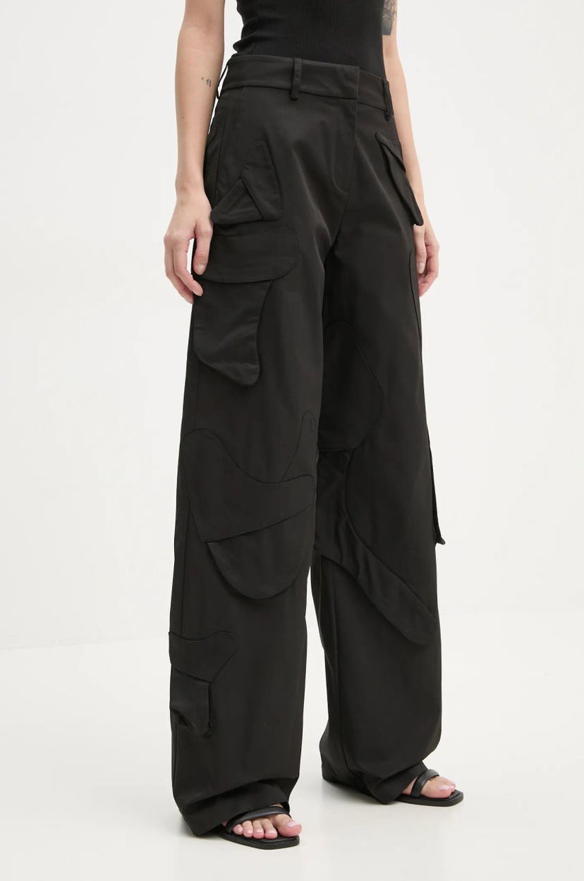 Штани карго HELIOT EMIL High Waist Cargo Pants чорний | HE.W.10.113.BLK01