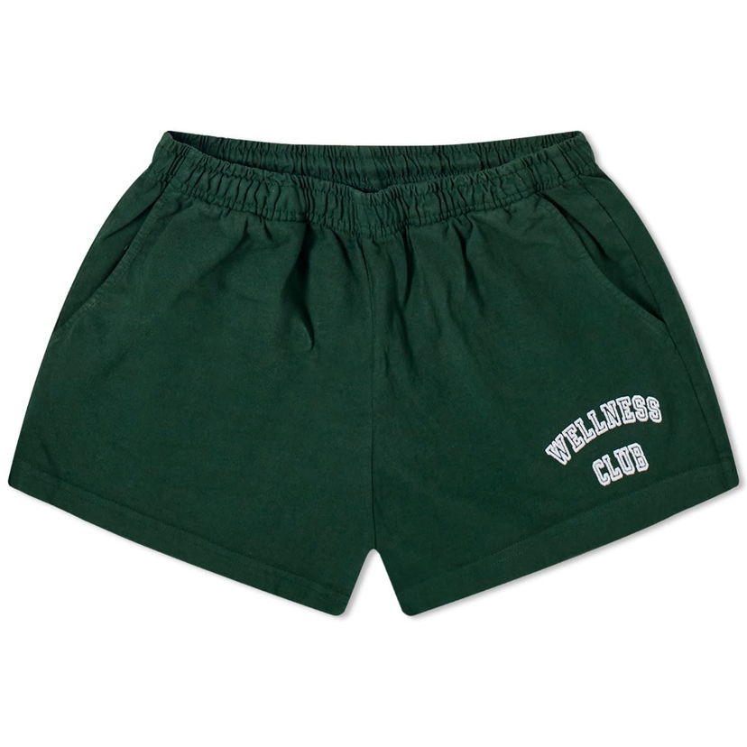 Шорти Sporty & Rich Wellness Club Disco Shorts Зелений | SH874FO