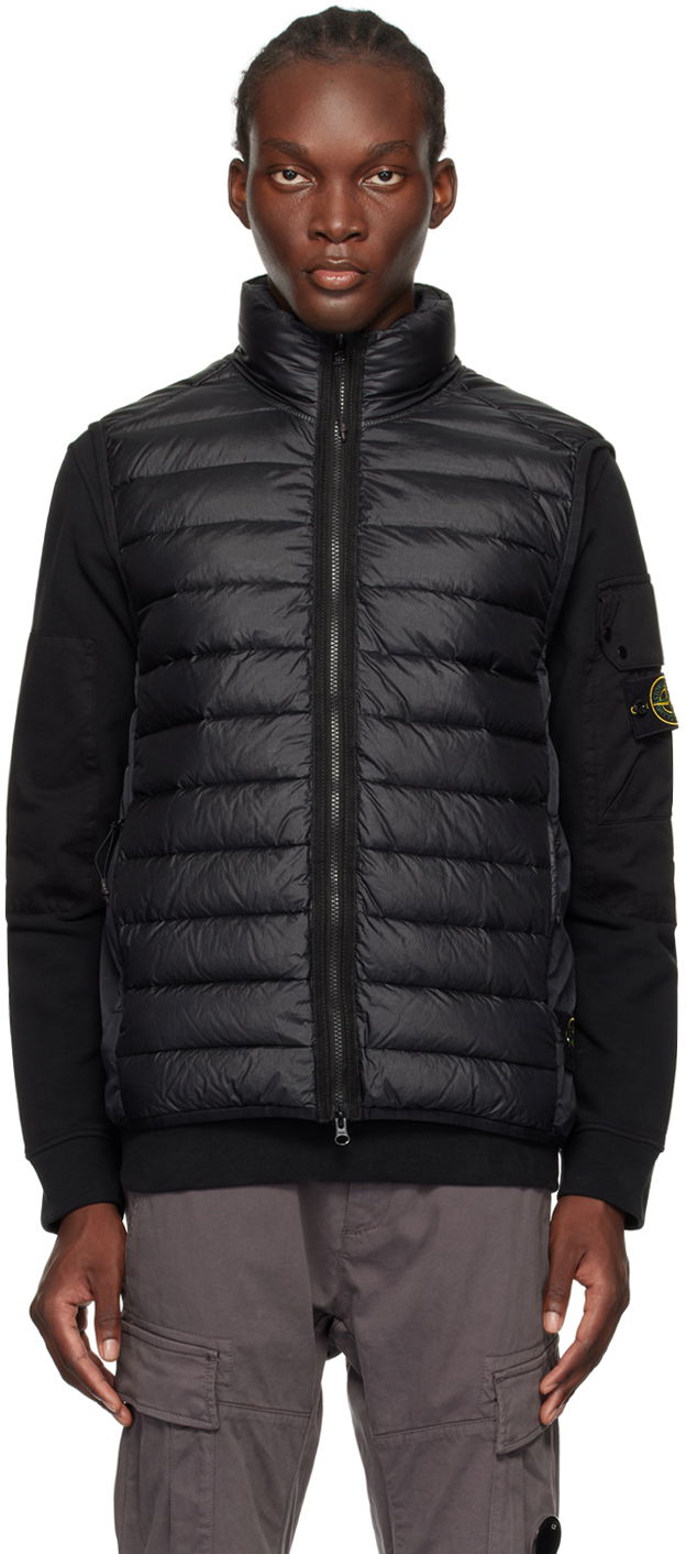 Жилет Stone Island Black Quilted Down Vest чорний | 8115G0724