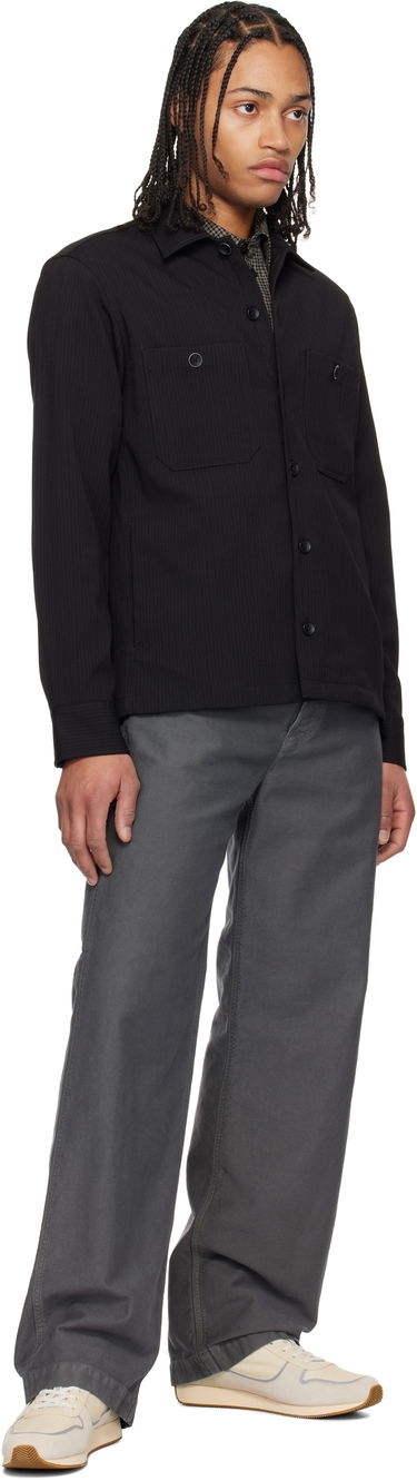 Сорочка rag & bone Rag & Bone Hyde Striped Overshirt чорний | MBW24HA019TWML, 3