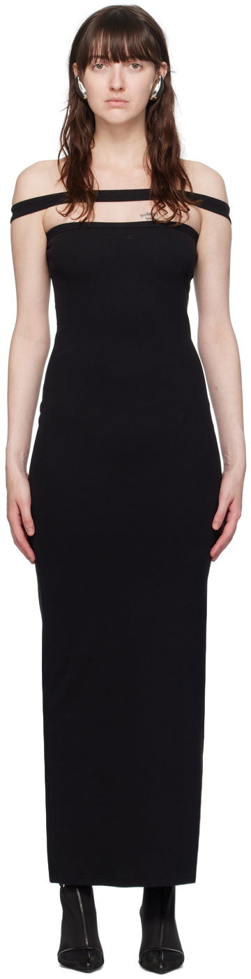 плаття Courrèges Courrèges Hyperbole Off-the-Shoulder Maxi Dress чорний | 224JRO400JS0121