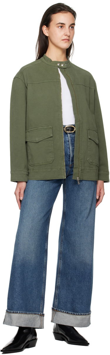 Куртка Anine Bing ANINE BING Henry Zip-Up Jacket Зелений | A-01-10385-AYG1, 3