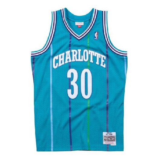 Джерсі Mitchell & Ness Mitchell & Ness Charlotte Hornets Dell Curry Swingman Jersey Синій | SMJYGS18146-CHOTEAL92DCU
