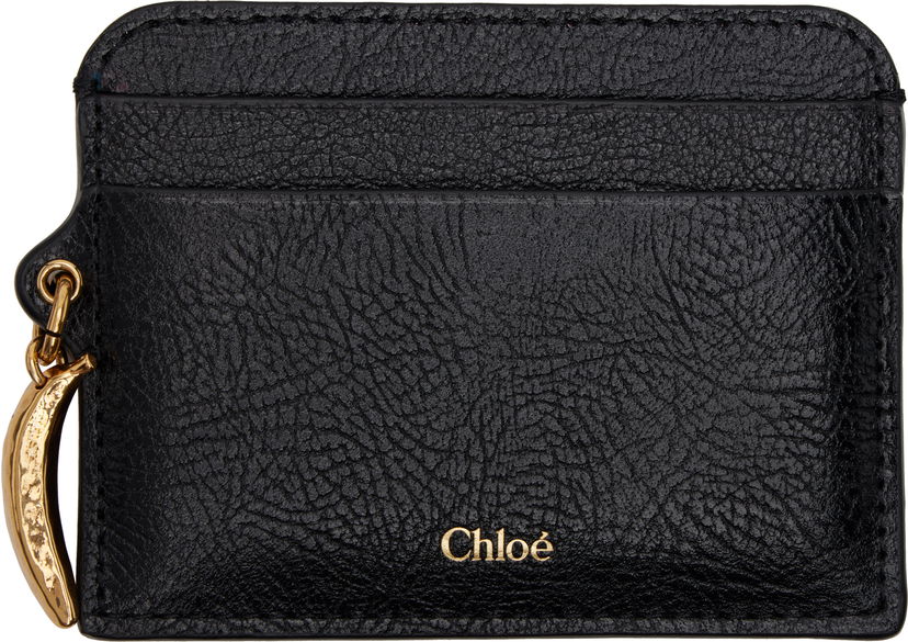 Гаманець CHLOÉ Chloé Banana Charm Card Holder чорний | CH25SP544N72