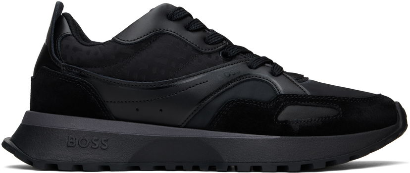 Кросівки та взуття BOSS BOSS Mixed-Material Mesh & Leather чорний | 50536496