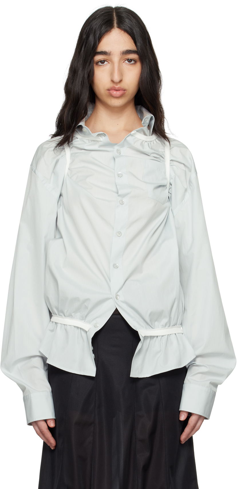 Сорочка Maison Margiela Maison Margiela Piping Shirt Сірий | S51DT0019 M35397
