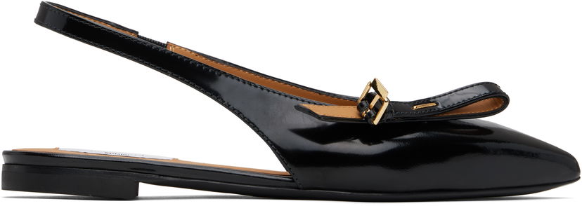 Одяг Moschino Moschino Buckled Bow Ballerina Flats чорний | MA11040C1M MJ0 000
