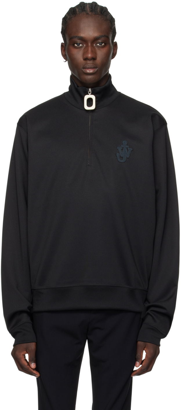 Світшоти JW Anderson Half-Zip Sweatshirt чорний | JO0198-PG0999