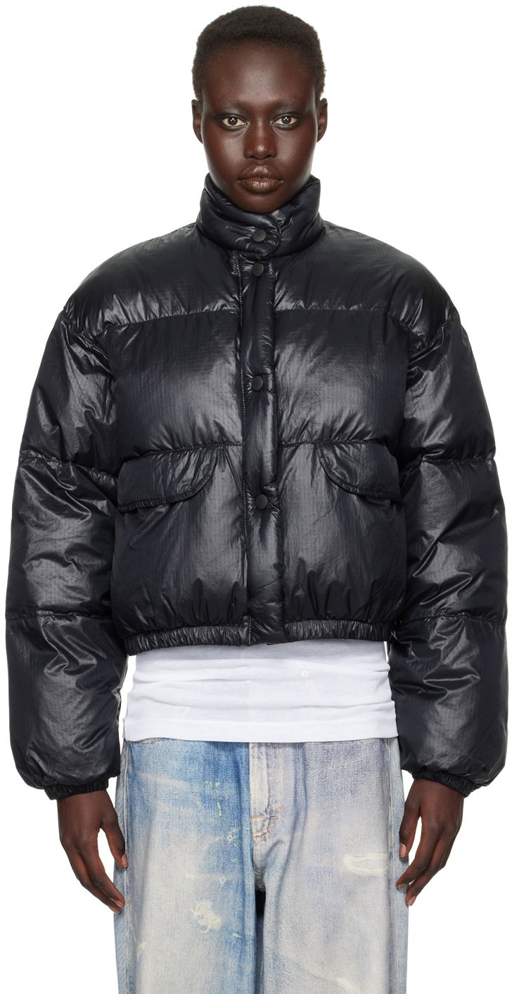 Пуховик OUR LEGACY OUR LEGACY Cropped Inhale Puffa Down Jacket чорний | W4241CB