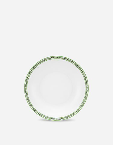 Домашній декор Dolce & Gabbana Set of 2 Porcelain Soup Plates With Green Floral Print Зелений | TC0S05TCALIUV028, 2