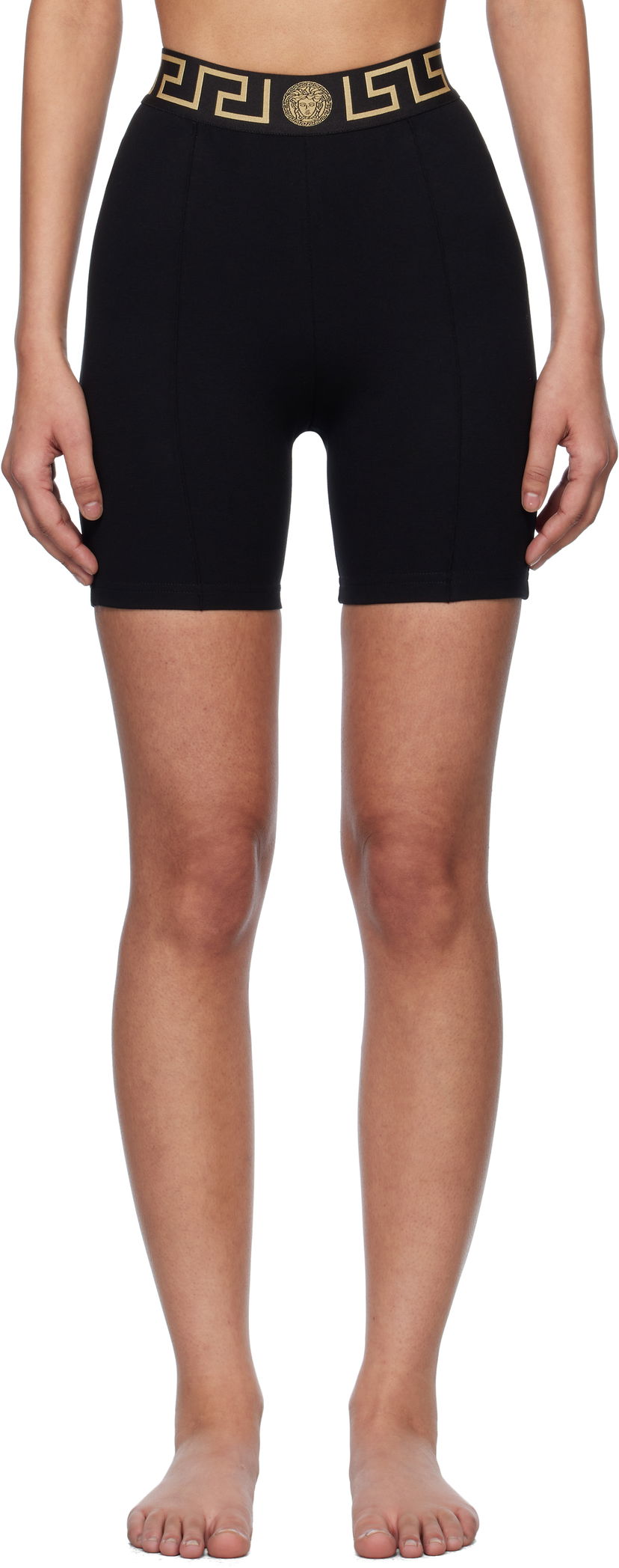 Шорти Versace Versace Greca Border Sport Shorts чорний | 1016402_1A11143_1B000