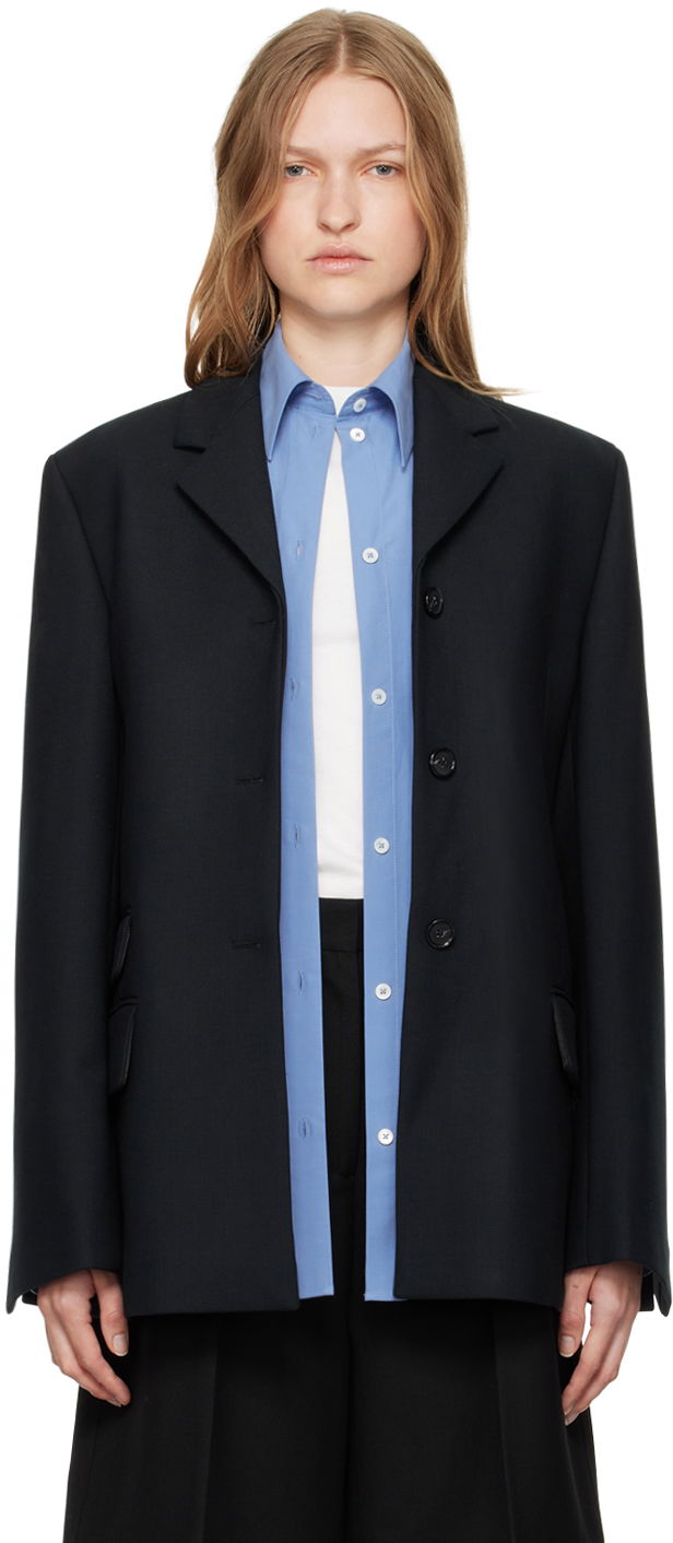 Куртка TOTEME TOTEME Straight Single-Breasted Blazer чорний | 244-WRZ0045-FB0061