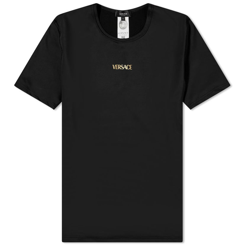 Футболка Versace Versace Logo Gym T-Shirt чорний | 1006534-1A02322-1B000