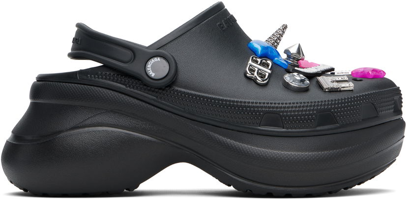 Одяг Balenciaga Balenciaga Crocs Edition Jibbitz Mules чорний | 720762 W0FOW