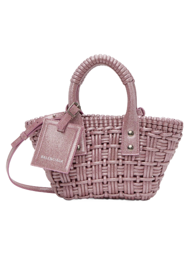 сумка-тоут Balenciaga XXS Bistro Basket Bag Рожевий | 678028 210GX
