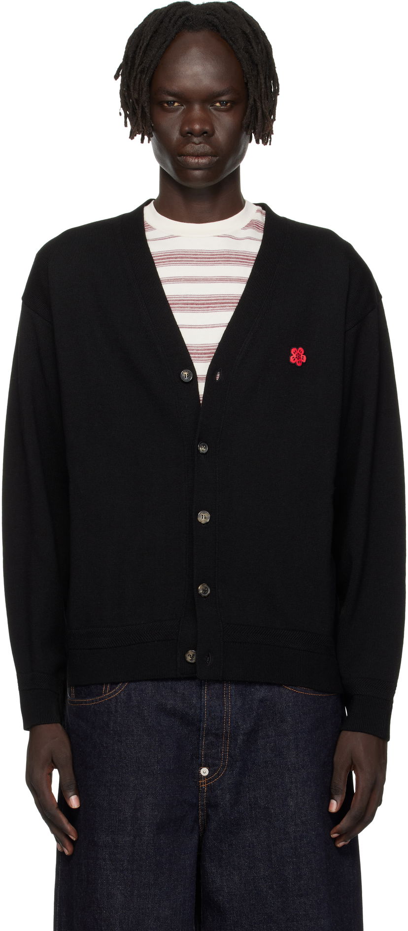 Cветр KENZO Kenzo Paris 'Boke Flower' Cardigan чорний | FF65CA7593LB