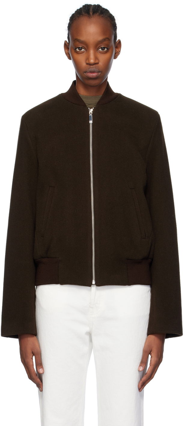 Куртка бомбер TOTEME Sartorial Bomber Jacket Коричневий | 241-WRO1042-FB0039