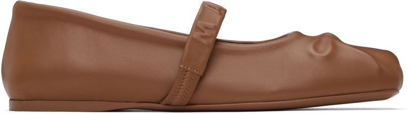 Кросівки та взуття Marni Marni Mary Jane Ballerina Flats Коричневий | MJMS007700 P3628
