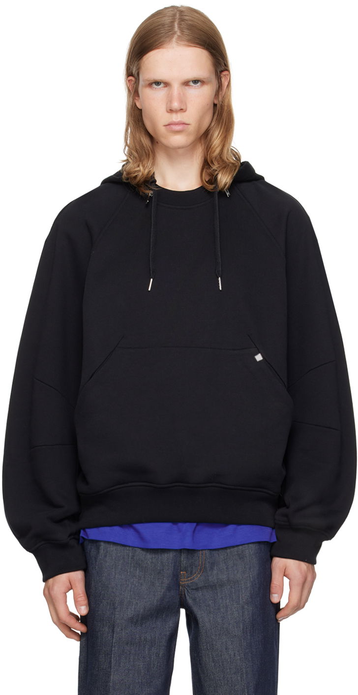 Світшоти Helmut Lang Apex Zip Hoodie With Kangaroo Pocket чорний | O06HM502