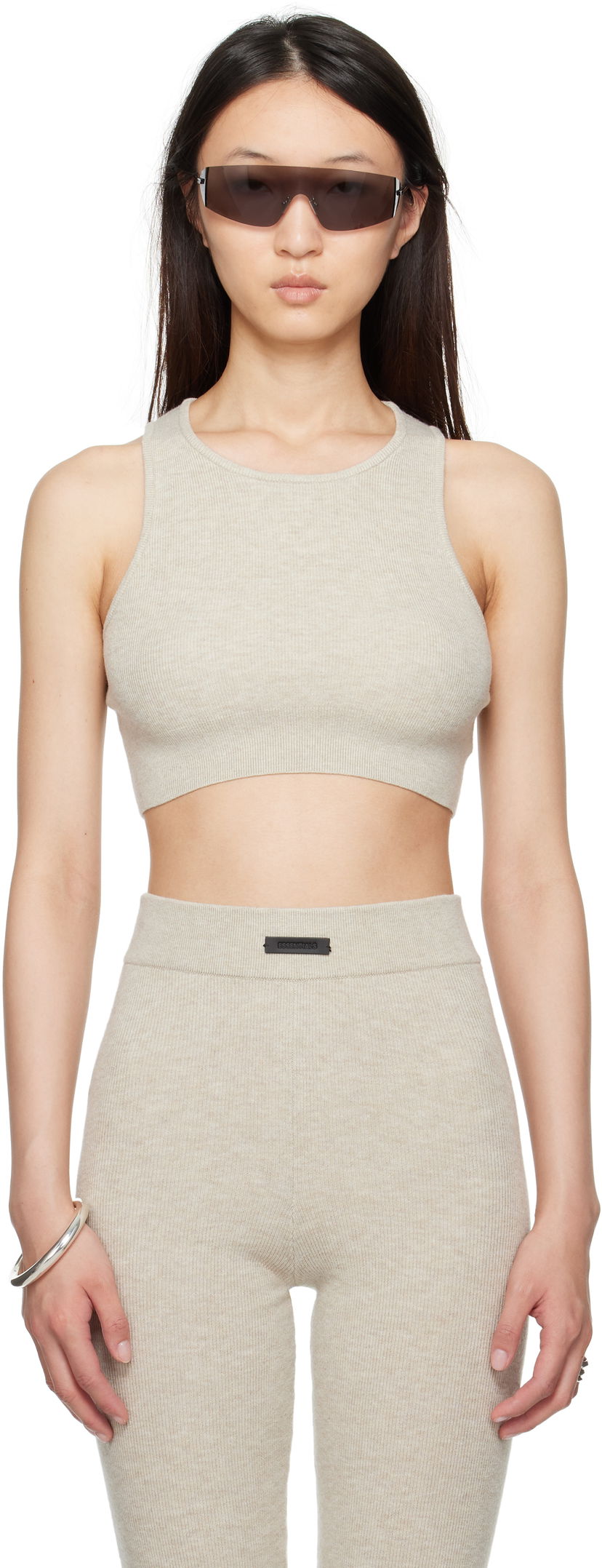 Безрукавка Fear of God Fear of God ESSENTIALS Soft Rib Sport Tank Top бежевий | 192SP257691FW