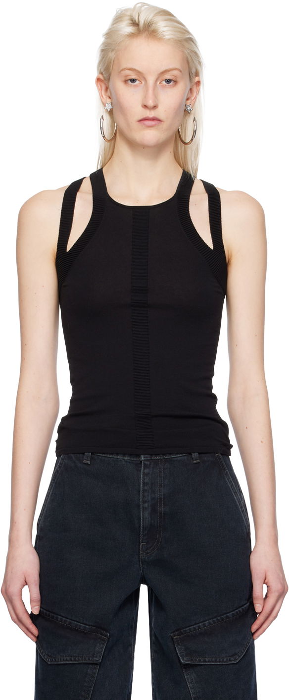 Безрукавка Dion Lee Sculpt Muscle Tank Top чорний | C7247PS24