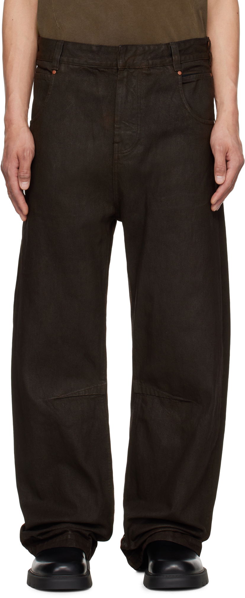 Джинси Entire Studios Entire Studios Gem Jeans Коричневий | ESU-S25-11007-MU