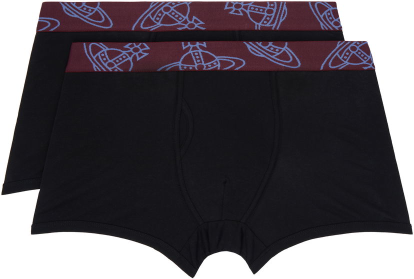 Боксери Vivienne Westwood Two-Pack Orb Boxer Briefs чорний | 8106001R-J002Y-