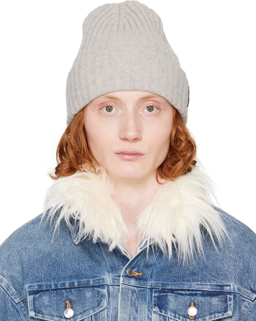 Шапка Alexander Wang Alexander Wang Ribbed Beanie Сірий | 1KC1259091
