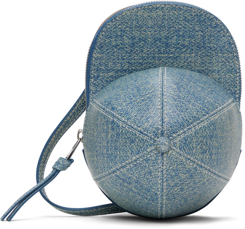 Сумка JW Anderson JW Anderson Medium Cap Leather Crossbody Bag Синій | HB0230-LA0362