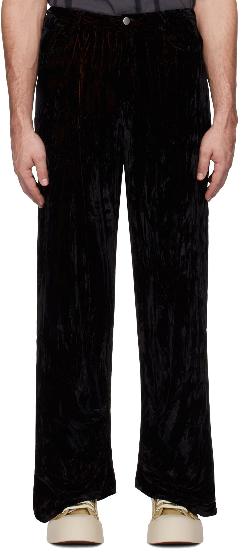 Штани Collina Strada Collina Strada Dante Velvet Trousers чорний | XX6021