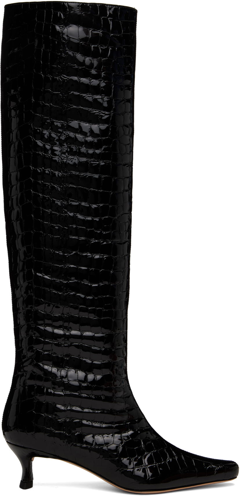 Кросівки та взуття BY FAR BY FAR Stevie 42 Tall Kitten Heel Boots чорний | MWFBO066CL033BK001PL