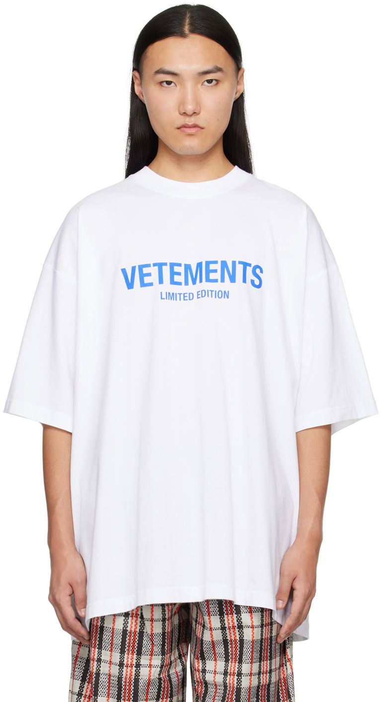 Футболка VETEMENTS 'Limited Edition' T-Shirt білий | UE64TR800W
