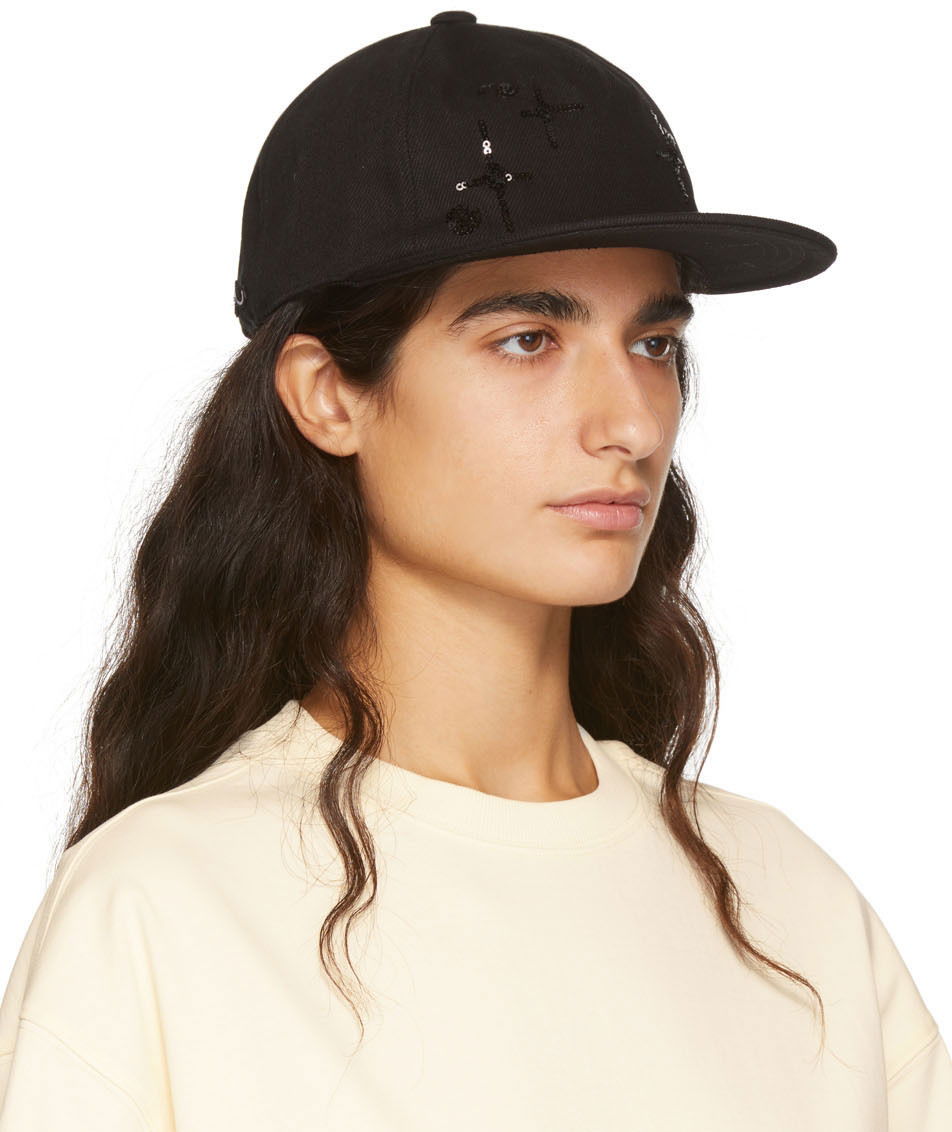 Кепка We11done Sequin Baseball Cap чорний | WD-AH1-22-404-U-BK, 1