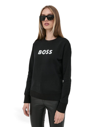 Світшоти BOSS Cotton Crewneck чорний | 50468357