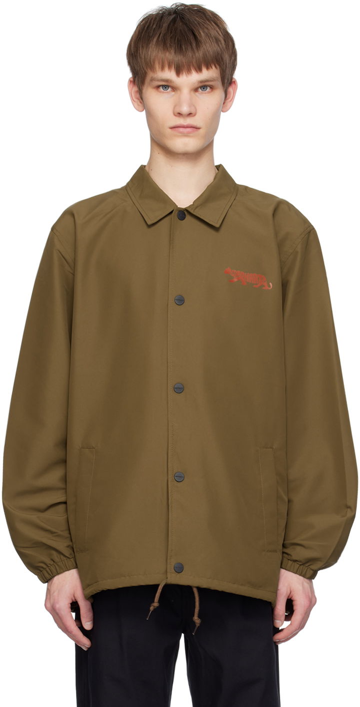 Вітровка Carhartt WIP Embroidered Logo Coach Jacket Коричневий | I032974