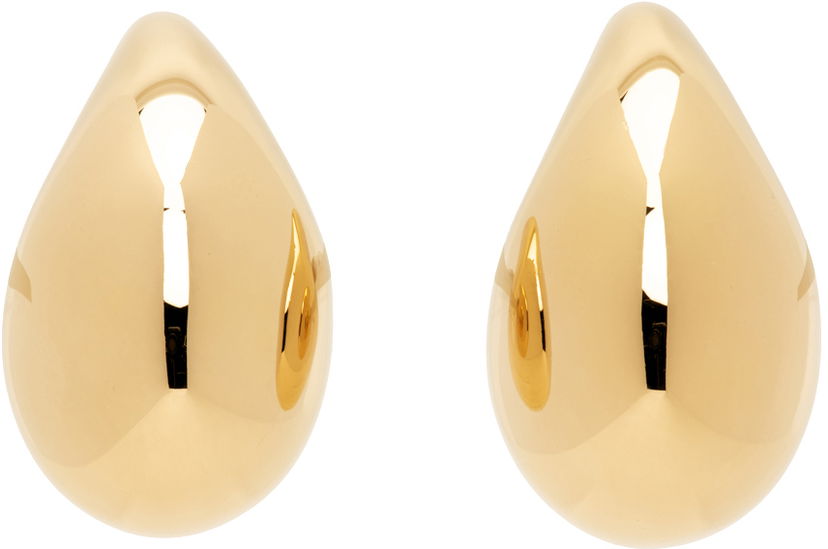Сережки Bottega Veneta Small Drop Earrings бежевий | 716783 VAHU0