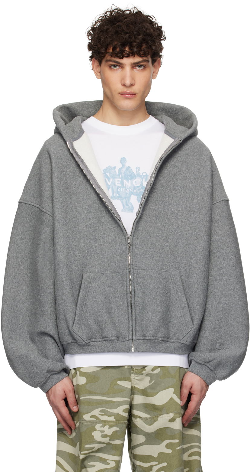 Світшоти Alexander Wang Dense Fleece Star Zip-Up Hoodie Сірий | 6CC2242051
