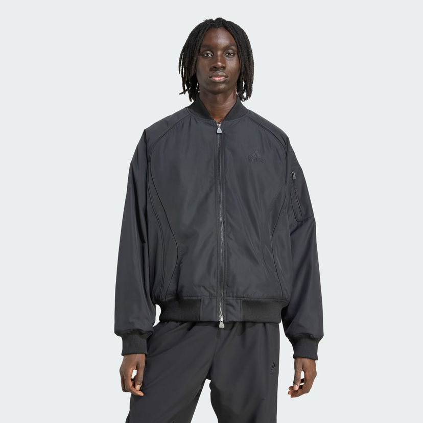 Куртка бомбер adidas Performance Teamgeist Padded Bomber Jacket чорний | JW3498