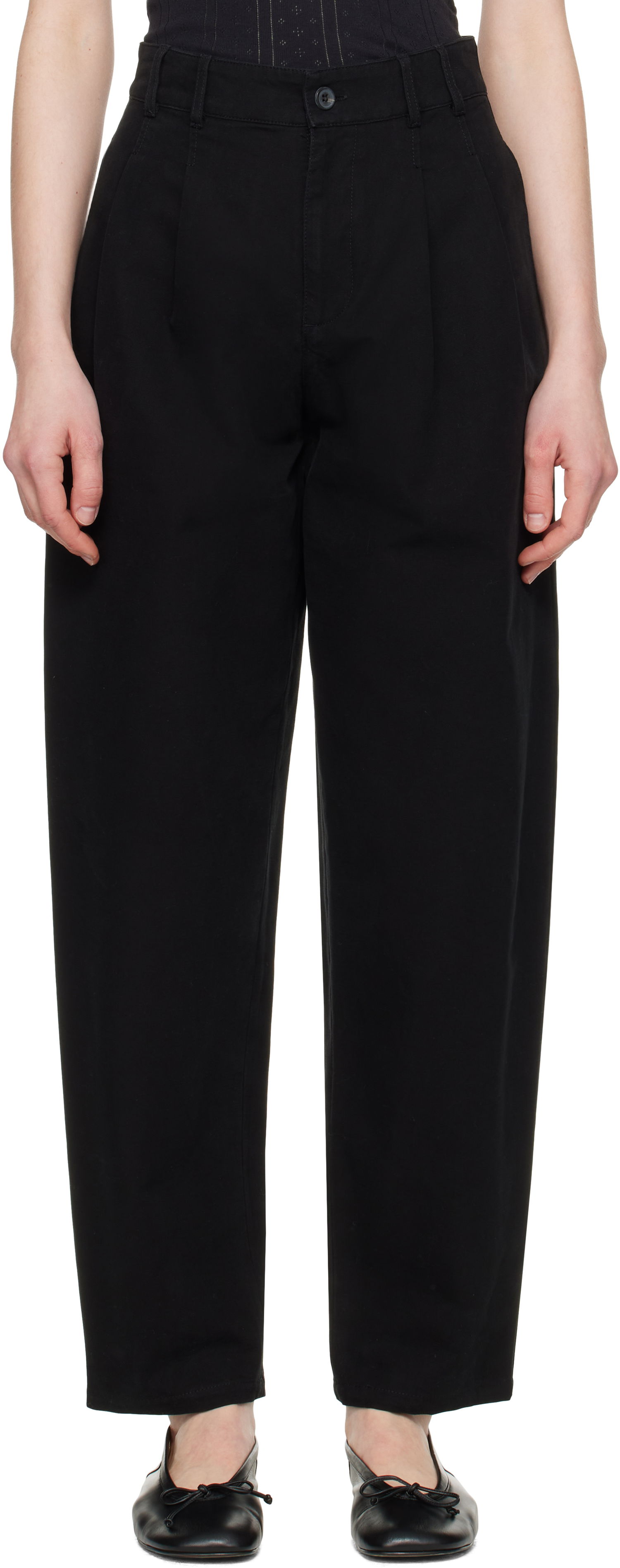 Штани A.P.C. A.P.C. Willow Pleated Carrot Fit Trousers чорний | COGBJ-F08486, 0